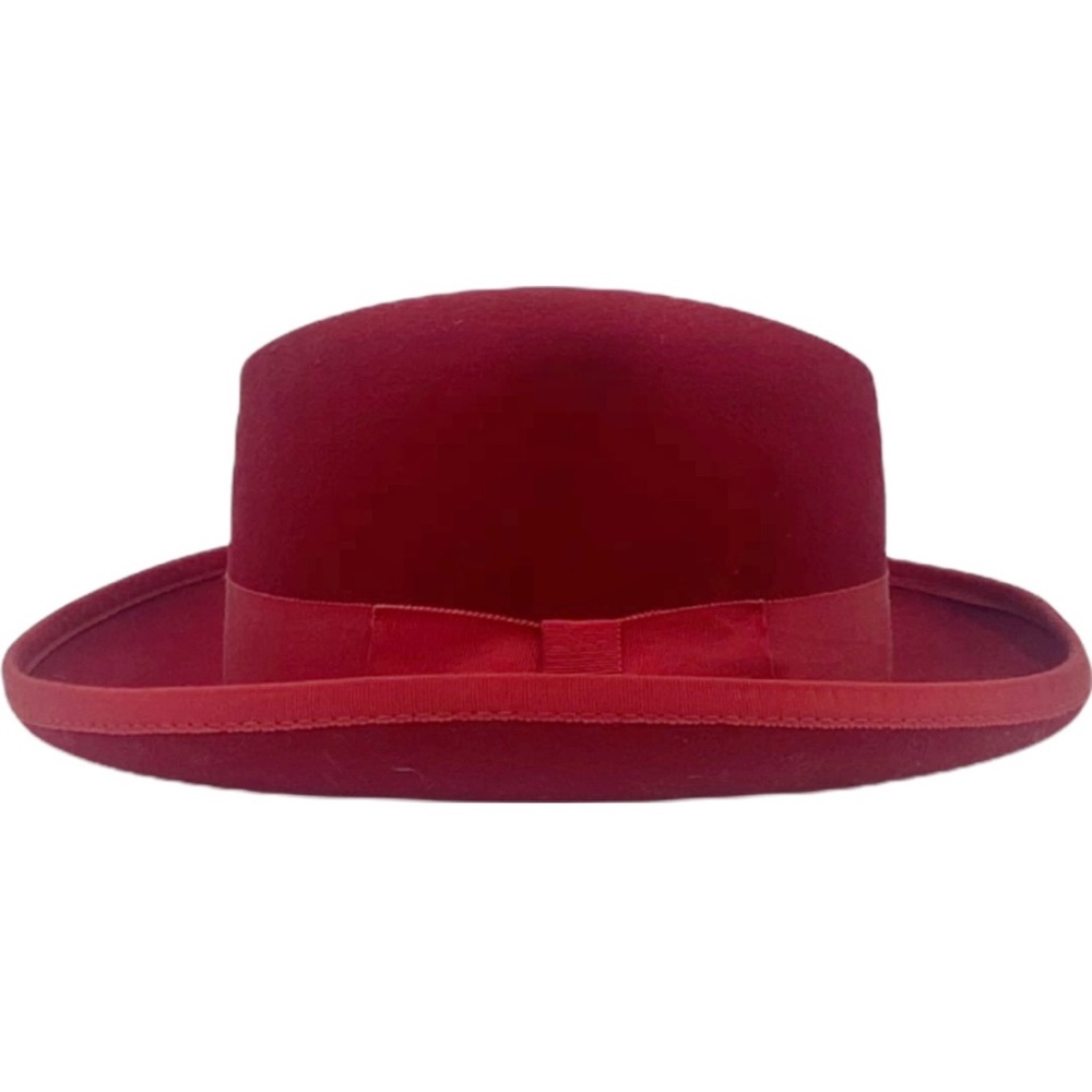 Vintage J Hats Americana Collection Women’s Fedora Hat Red Size M Wool Hipster